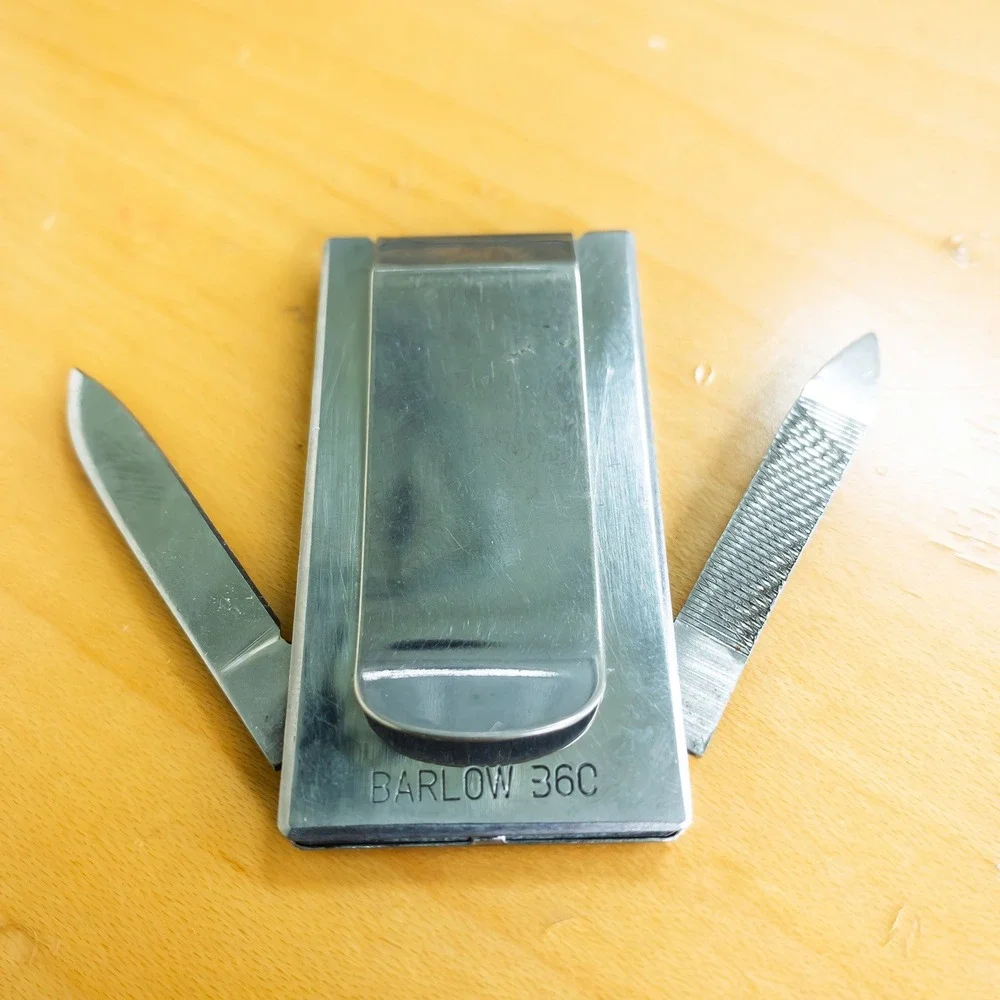 Vintage Whirlpool Corporate Money Clips & Knife Set Multi Tool Stainless Steel